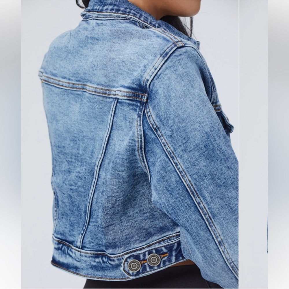 BuffBunny Medium Wash Desire Denim Jacket - Picture 9 of 9
